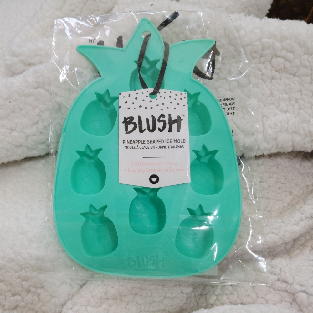 New Blush Pineapple Shaped Silicone Ice Molds